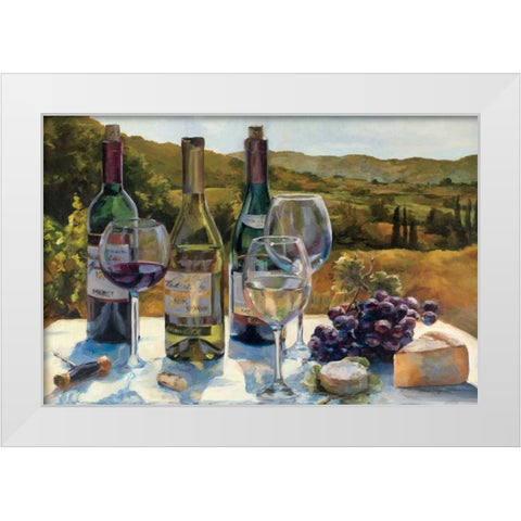 A Wine Tasting White Modern Wood Framed Art Print by Hageman, Marilyn