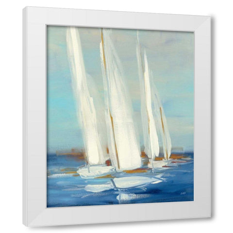 Summer Regatta II White Modern Wood Framed Art Print by Purinton, Julia