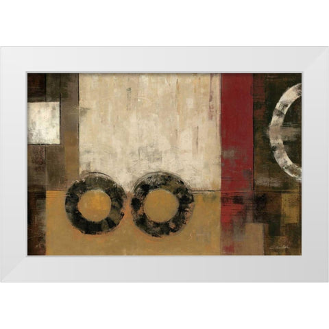 Intermission Spice White Modern Wood Framed Art Print by Vassileva, Silvia