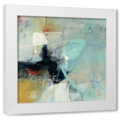 Apex I White Modern Wood Framed Art Print by Anderson, CJ