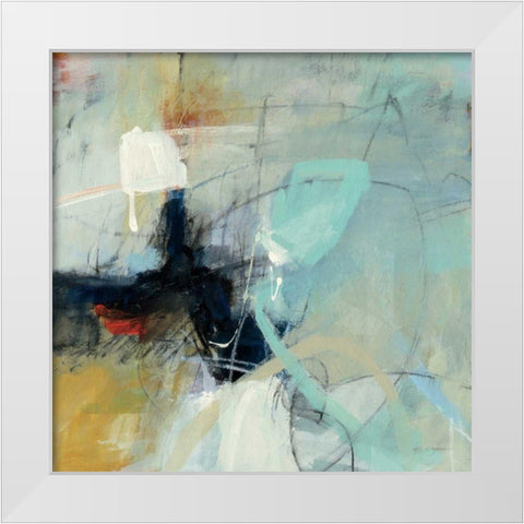 Apex I White Modern Wood Framed Art Print by Anderson, CJ
