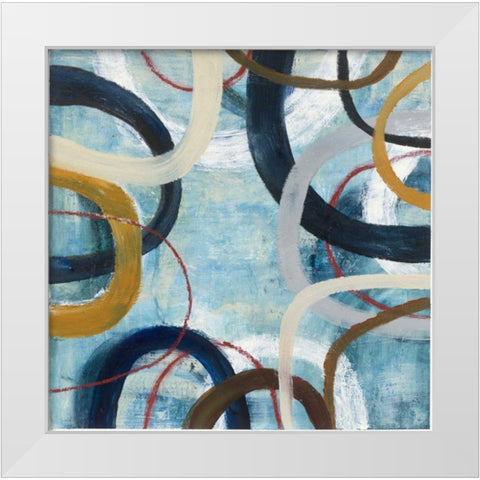 Dwell I  White Modern Wood Framed Art Print by Warrick, Cheryl