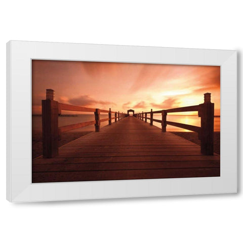 Bridge to Heaven White Modern Wood Framed Art Print by Gendreau, Katherine