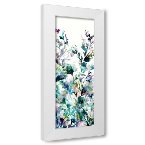 Transparent Garden II - Panel I White Modern Wood Framed Art Print by Wild Apple Portfolio