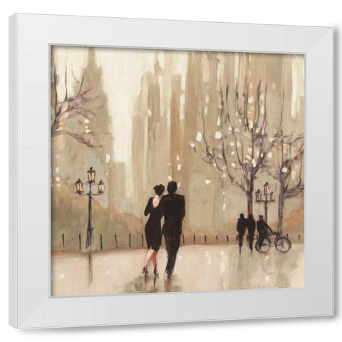 An Evening Out Neutral Crop White Modern Wood Framed Art Print by Purinton, Julia