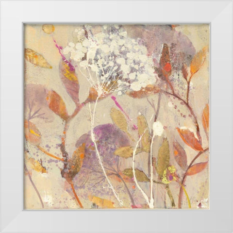 Autumn Botanicals I White Modern Wood Framed Art Print by Hristova, Albena