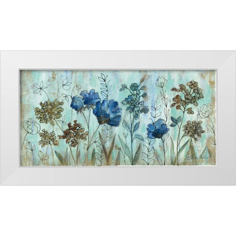 Botanical Trio I White Modern Wood Framed Art Print by Vassileva, Silvia