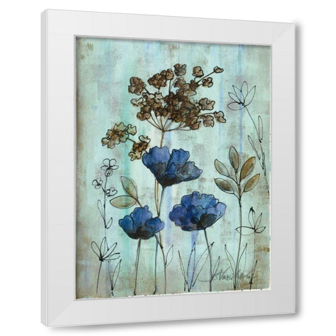 Botanical Trio II White Modern Wood Framed Art Print by Vassileva, Silvia