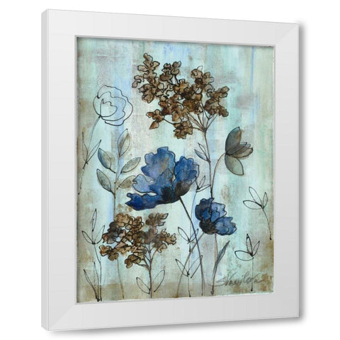 Botanical Trio III White Modern Wood Framed Art Print by Vassileva, Silvia