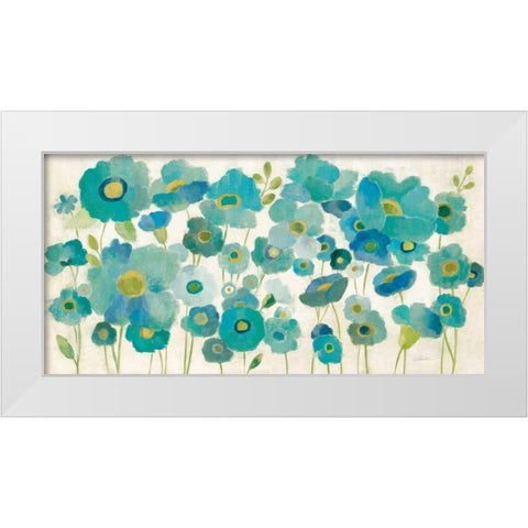 Floral Lace  White Modern Wood Framed Art Print by Vassileva, Silvia