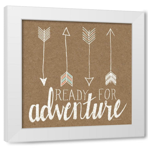 Ready for Adventure  White Modern Wood Framed Art Print by Marshall, Laura