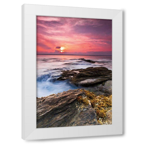 Swirling White Modern Wood Framed Art Print by Gendreau, Katherine