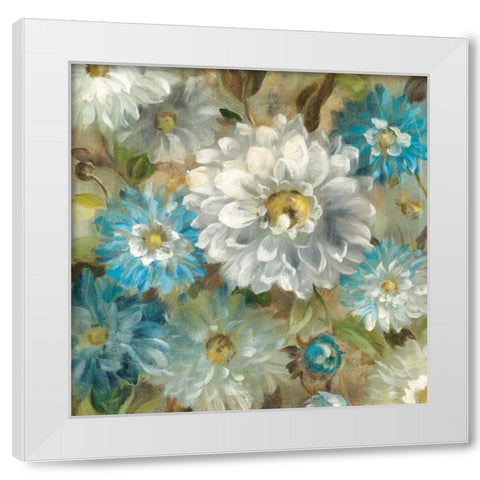 Secret Garden I White Modern Wood Framed Art Print by Nai, Danhui