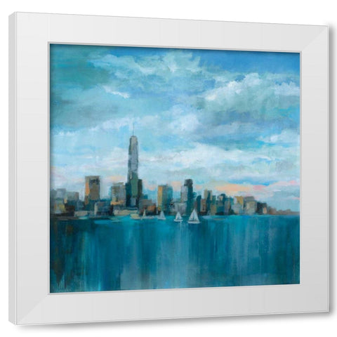 Manhattan Tower of Hope White Modern Wood Framed Art Print by Vassileva, Silvia