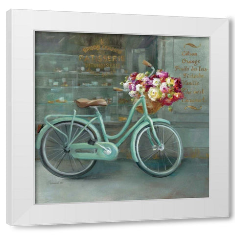 Joy of Paris I White Modern Wood Framed Art Print by Nai, Danhui