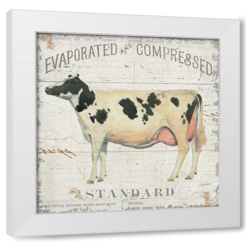 On the Farm II White Modern Wood Framed Art Print by Wiens James