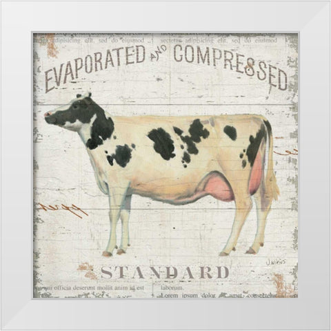 On the Farm II White Modern Wood Framed Art Print by Wiens James