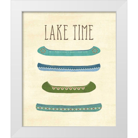 Lake Retreat V White Modern Wood Framed Art Print by Charron, Veronique