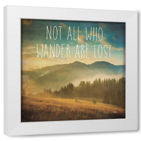 Wander II White Modern Wood Framed Art Print by Pela Studio
