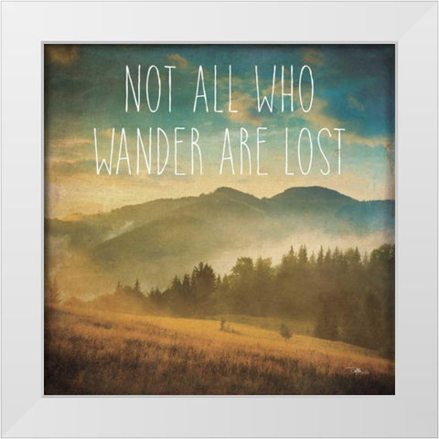 Wander II White Modern Wood Framed Art Print by Pela Studio