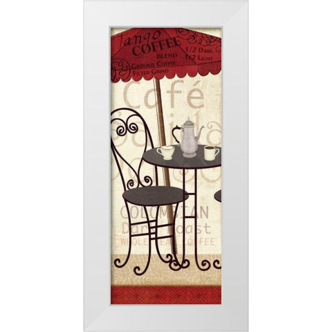 Tango Coffee I White Modern Wood Framed Art Print by Charron, Veronique