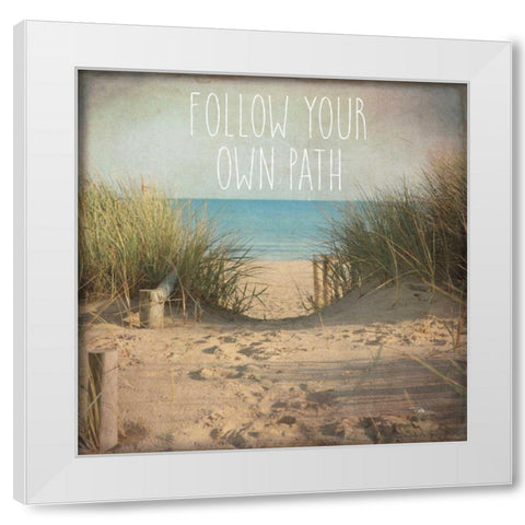 My Gypsy Soul II White Modern Wood Framed Art Print by Pela Studio