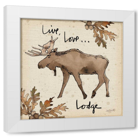 Lodge Life IV White Modern Wood Framed Art Print by Tavoletti, Anne