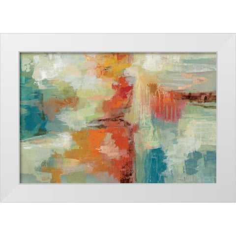 Coral Reef White Modern Wood Framed Art Print by Vassileva Silvia