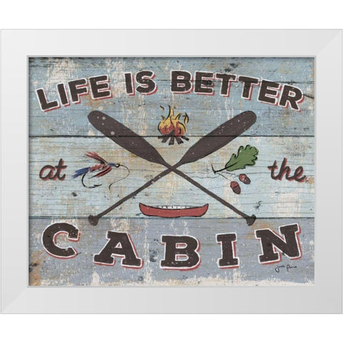 Cabin Fever I White Modern Wood Framed Art Print by Penner, Janelle