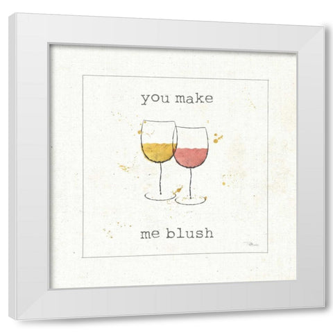 Flavor Notes I White Modern Wood Framed Art Print by Pela Studio