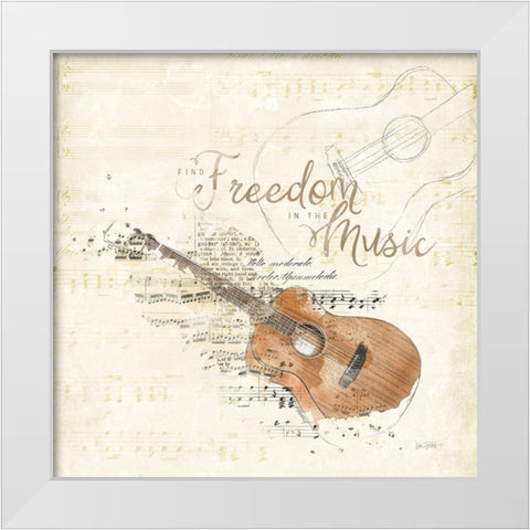 Musical Gift IV White Modern Wood Framed Art Print by Pertiet, Katie