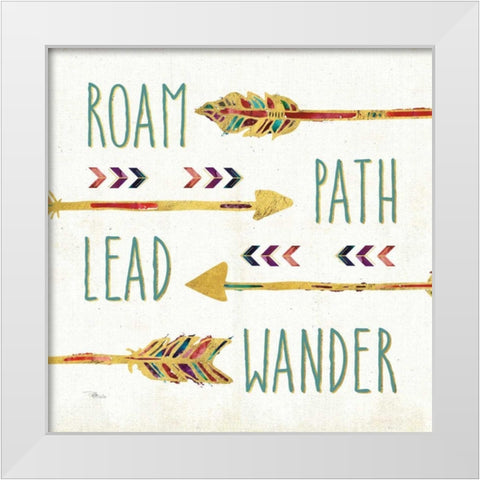 Beautiful Arrows V White Modern Wood Framed Art Print by Pela Studio