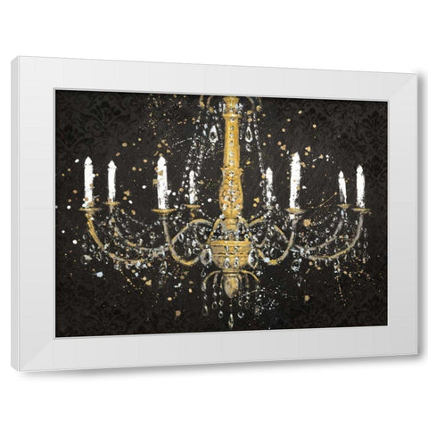 Grand Chandelier Black I White Modern Wood Framed Art Print by Wiens, James