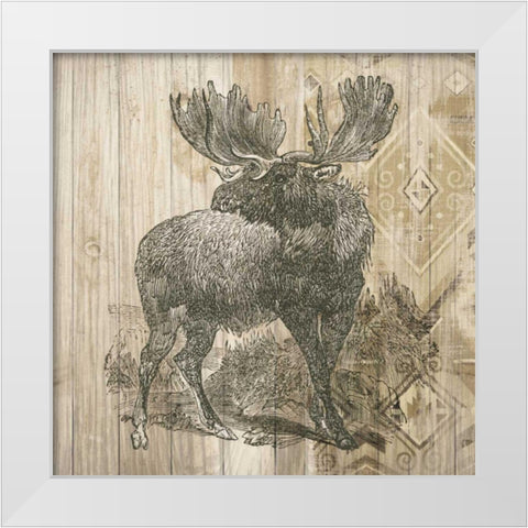 Natural History Lodge VIII White Modern Wood Framed Art Print by DeNeige, Elyse