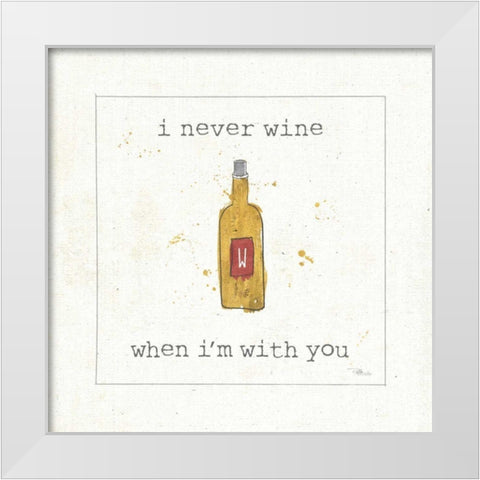 Flavor Notes IV White Modern Wood Framed Art Print by Pela Studio