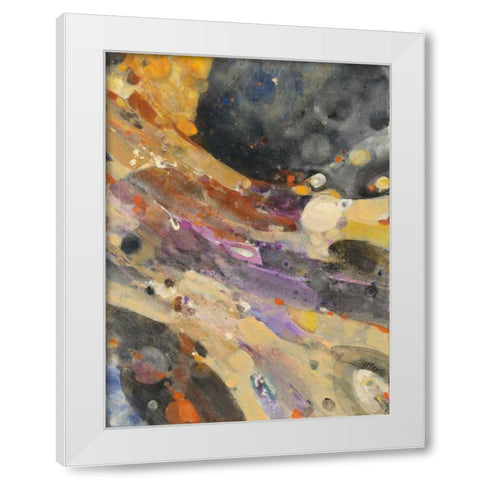 The Falls II White Modern Wood Framed Art Print by Hristova, Albena