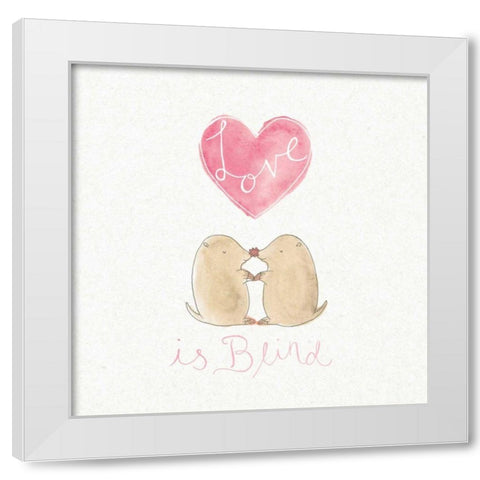 Tough Love IV White Modern Wood Framed Art Print by DeNeige, Elyse