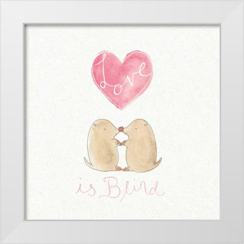 Tough Love IV White Modern Wood Framed Art Print by DeNeige, Elyse