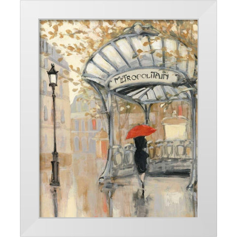 To the Metro III White Modern Wood Framed Art Print by Purinton, Julia
