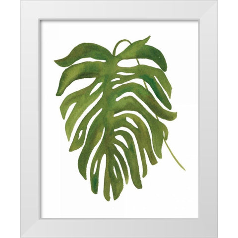 Tropical Palm II White Modern Wood Framed Art Print by Wild Apple Portfolio