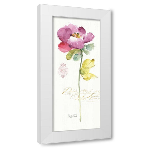 Rainbow Seeds Loose Floral II White Modern Wood Framed Art Print by Audit, Lisa
