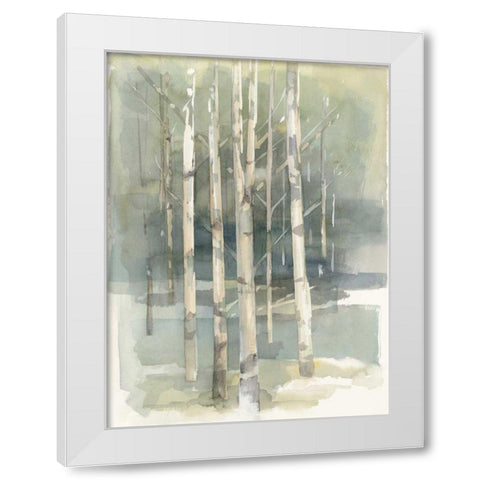 Birch Grove I White Modern Wood Framed Art Print by Tillmon, Avery