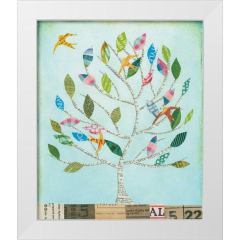 The Seasons I White Modern Wood Framed Art Print by Prahl, Courtney