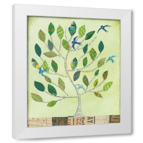 The Seasons II White Modern Wood Framed Art Print by Prahl, Courtney