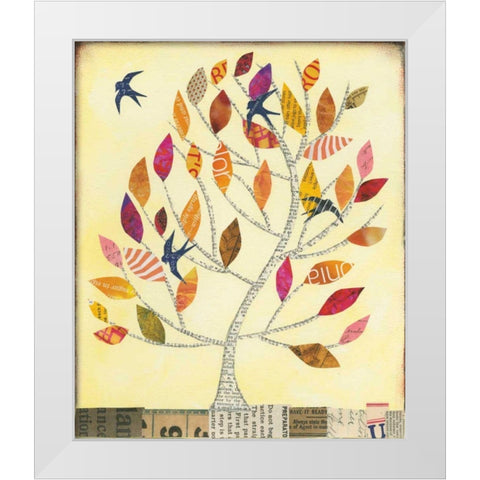 The Seasons III White Modern Wood Framed Art Print by Prahl, Courtney
