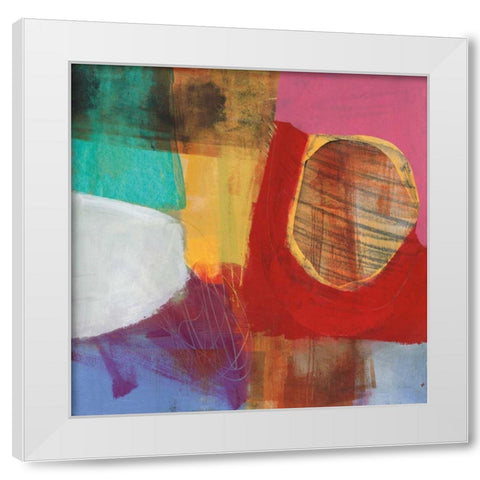 Fun Colors II White Modern Wood Framed Art Print by Davies, Jane