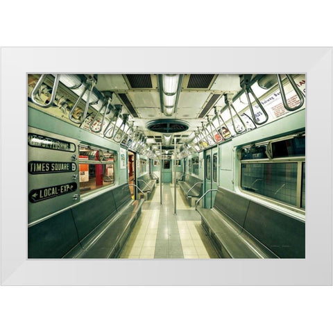 NYC Subway White Modern Wood Framed Art Print by Gendreau, Katherine