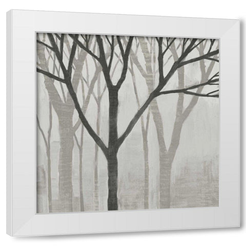 Spring Trees Greystone II White Modern Wood Framed Art Print by Lovell, Kathrine