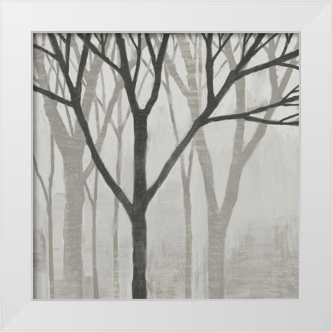 Spring Trees Greystone II White Modern Wood Framed Art Print by Lovell, Kathrine