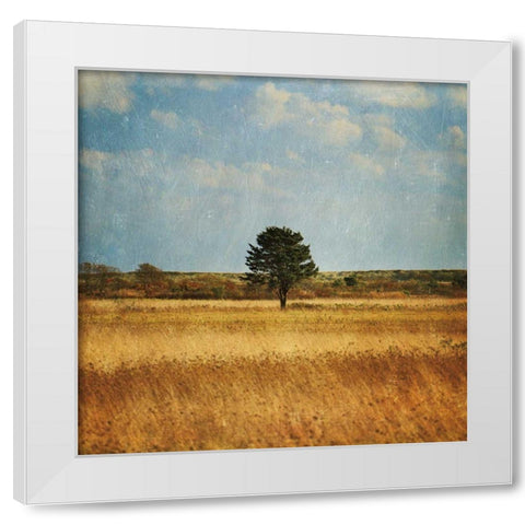 The Lonely Tree White Modern Wood Framed Art Print by Gendreau, Katherine